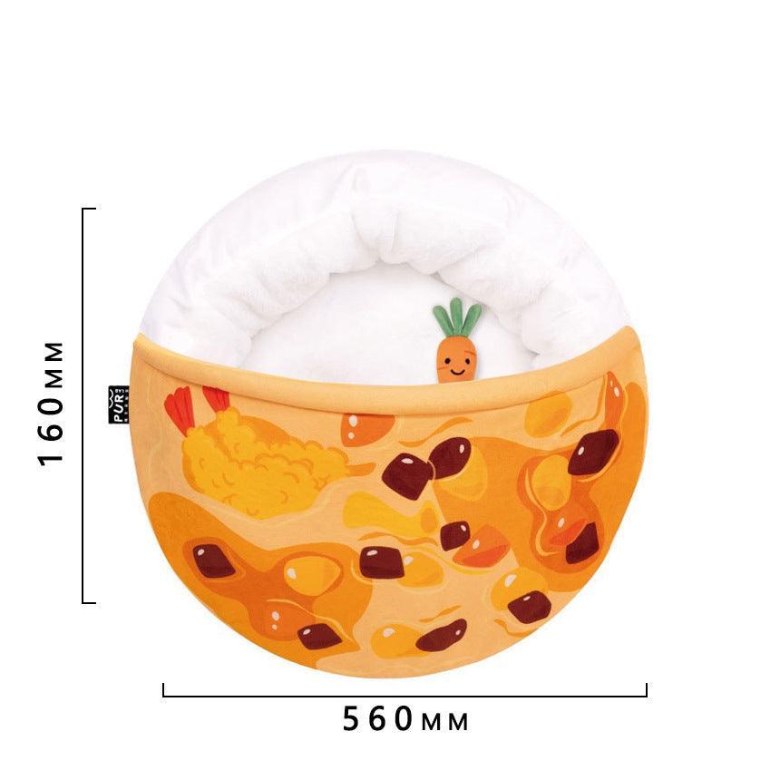 Cozy Curry Nest: The Ultimate Cat Quilt Sleeping Mat