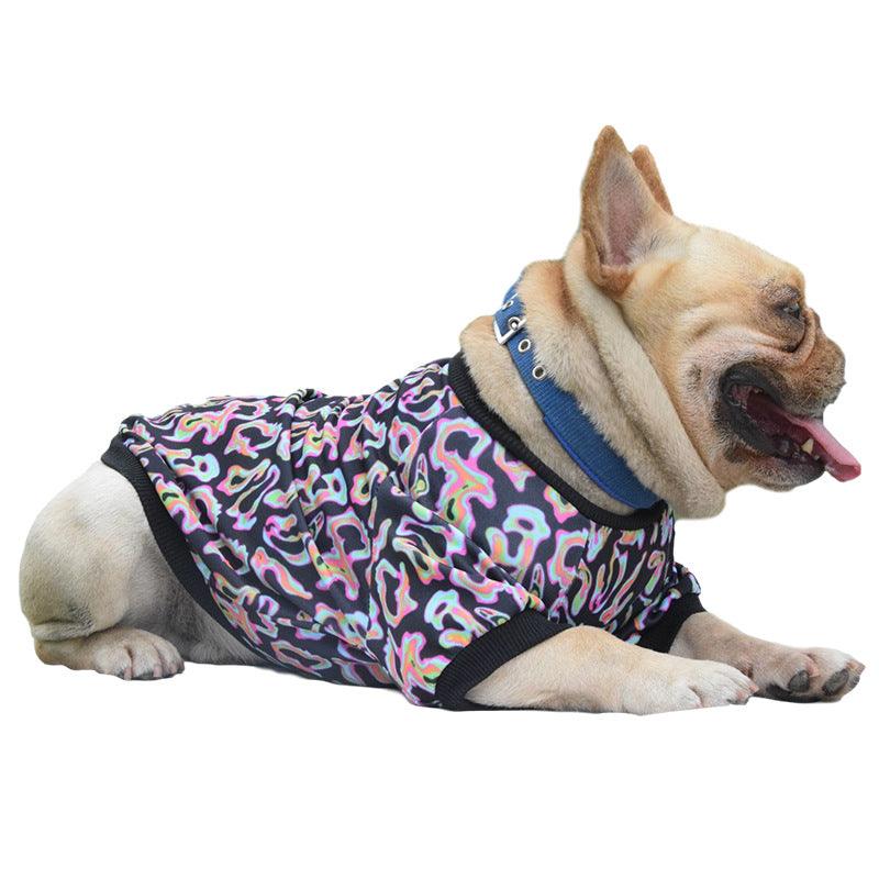 Fluorescent Camo Doggie Apparel: Stand Out In Style!